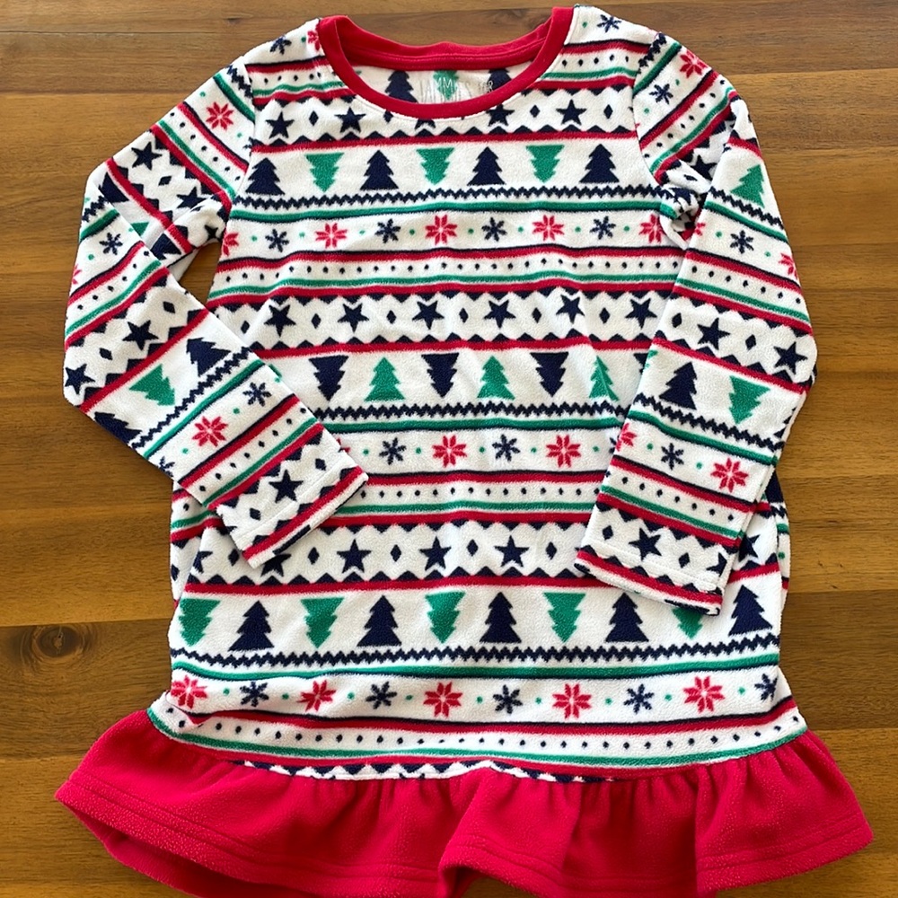 Girls fleece Holiday nightgown